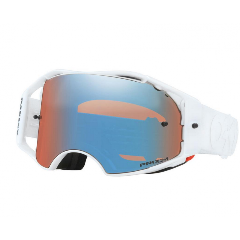Masque Oakley airbrake Mx Whiteout Prizm Sapphire Alex Enduro Parts