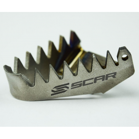 Tapa de pedal de freno de titanio Scar