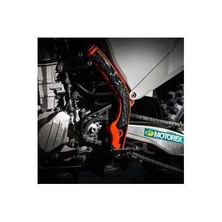 Acerbis X-Grip Frame Guards Orange/Black for KTM 450 XC-F 2013-2015 