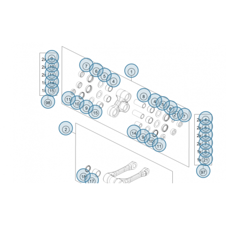 Basculeur bielette Origine Husqvarna