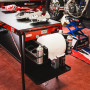 Paper roll holder with spray can slots for F16 Workbench