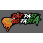 Sticker eat pasta go fasta