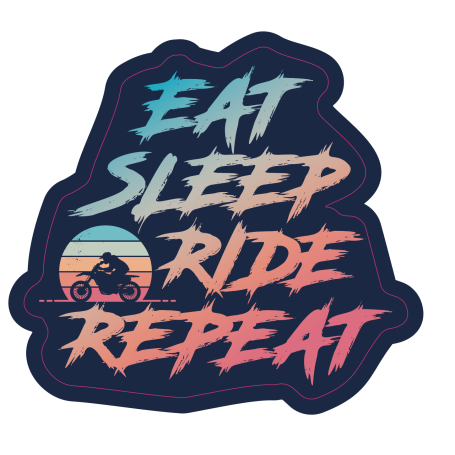 Sticker Eat Sleep Ride Repeat