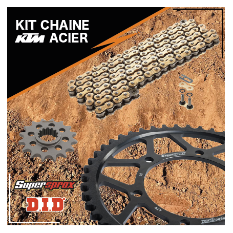 Kit chaine ktm supersprox acier