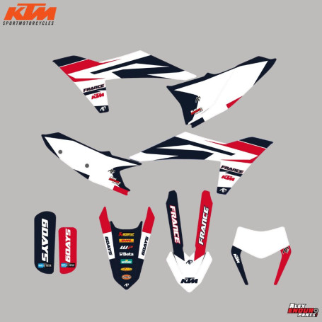 Kit Déco KTM France Six Days – Bleu / Blanc / Rouge